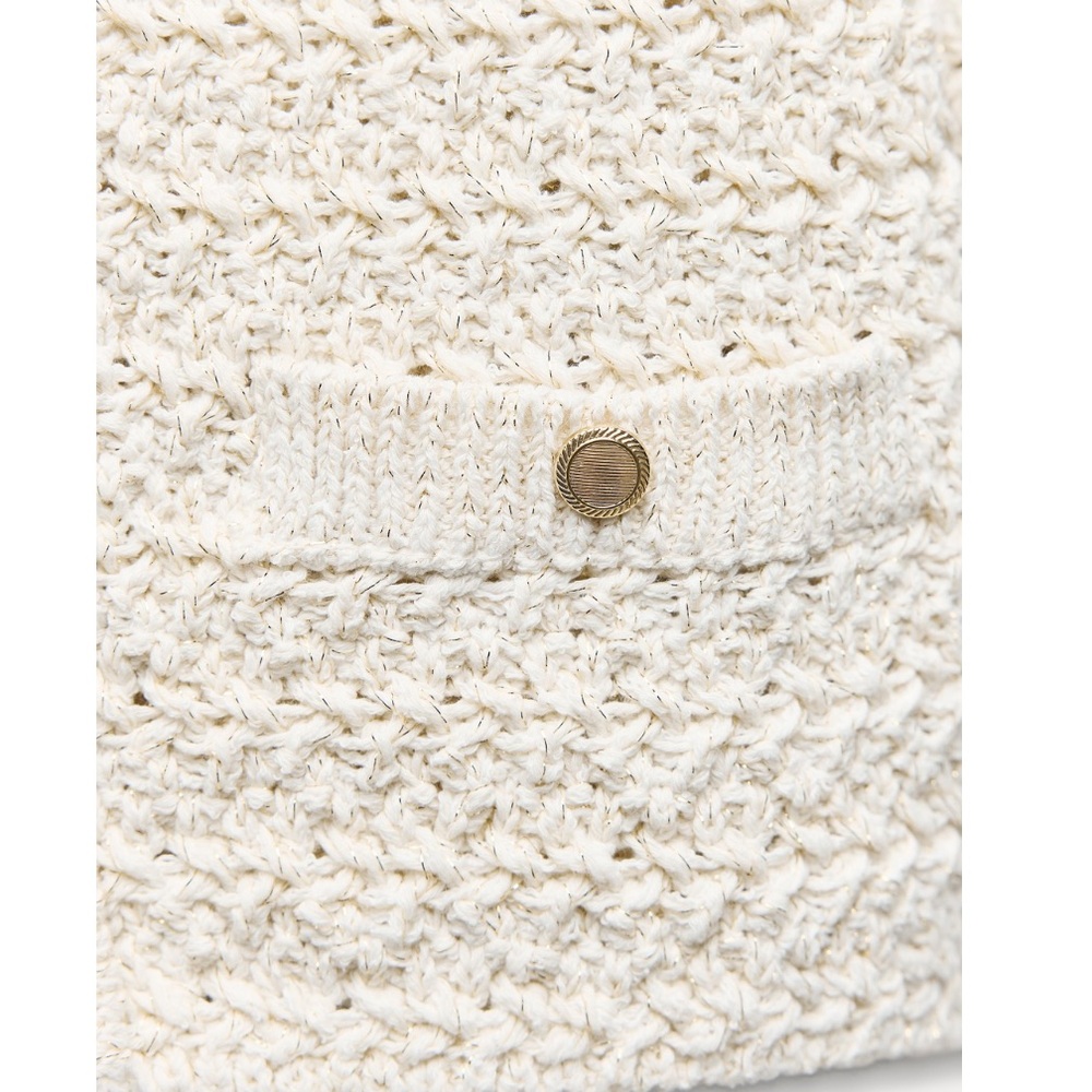 NWT Zara cropped cardigan with metallic thread , medium - Picture 4 of 9